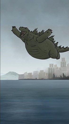 SUPERMAN is jealous of GODZILLA