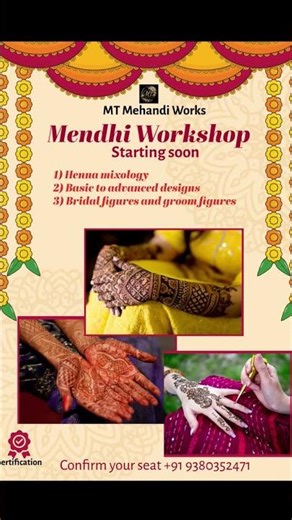 “Online Mehendi Classes | Join Now 💕”#shorts #ytshorts
