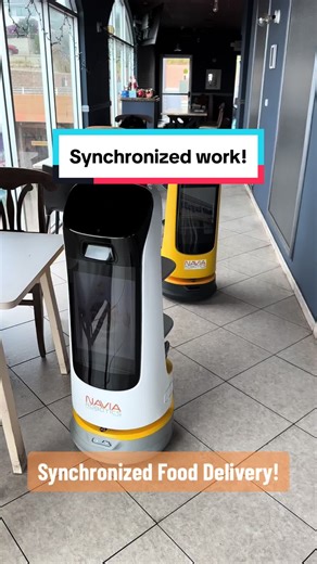 What’s better than a Kettybot for your restaurant? Having two of them, of course! One of the greatest features of our robot line up is their interconnectivity, multiple units can be synchronized to work together on the same floor plan! The robots will communicate with each other to provide priority right of way to the robot making the most urgent active delivery, any robots that are simply returning from a task will move aside for them, how cool is that!? #r#roboticsr#robotsr#robotsoftiktokn#nav