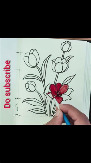 Beauty in Diversity 🌺🌹💝 #floralart #drawing #sketch #aesthetic #art