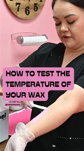 Wax Pads | SMAs | Rebel Wax | Hard Wax Supplies on Instagram: "HOW to test your wax temperature (and why some clients may be extra sensitive!) ⠀⠀⠀⠀⠀⠀⠀⠀⠀ @breemesquit teaches the “three second rule” to her students (watch previous video for details!) as well as TESTING your wax throughout the day to be sure 🤝🏼 ⠀⠀⠀⠀⠀⠀⠀⠀⠀ to TEST your wax : ✔️take your waxing stick ✔️get the wax on your stick as if you were doing a strip ✔️apply on your INNER wrist/forearm area as this tends to be a more sensitiv