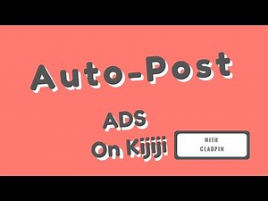 CladPin Tutorial| Kijiji Bot|Auto post multiple Ads on Kijiji in different Cities