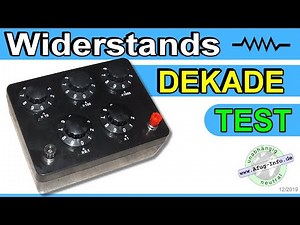 Testing a resistance decade box for 15 euros from China | Setup, function, measurement | Review