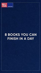 Short on time but love to read? Here are 8 books you can finish in a day! Perfect for your quick reading fix. #TBC #MuchMoreThanABookshop #BookLovers #QuickReads | Text Book Centre