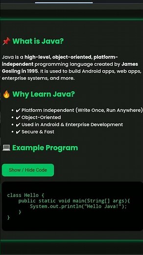 Learn Java Programming – Beginner to Advanced | Tutorial, Examples & Notes