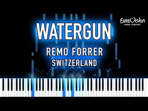 Eurovision 2023 Switzerland - Watergun - Piano Tutorial- Remo Former #trending #eurovision2023