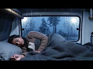 Relaxing Heavy Rain In Misty Forest To Sleep In 5 Minutes - Nature White Noise