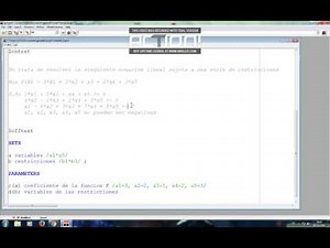 Gams - Tutorial programación lineal
