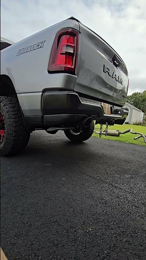 2025 ram 1500 warlock with flowmaster outlaw dual exhaust.