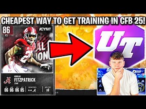 THE CHEAPEST WAY TO GET TRAINING POINTS IN CFB 25 ULTIMATE TEAM!