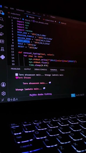 Python lyrics printing tutorial #coding