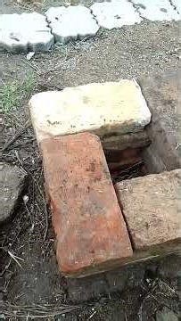 Building a naturel brick fire pit in the wild primitive camping