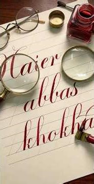 Handwriting - How to Master Calligraphy with Any Pen: Haier Abbas Khokhar #short