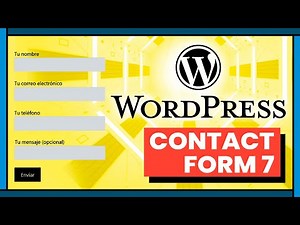 Tutorial Contact form 7: Formularios de Contacto en WordPress