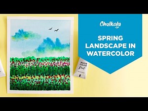 How To Paint A Spring Landscape In Watercolor