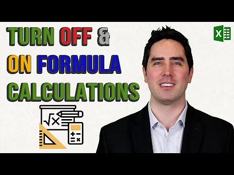 Turn Off & On Formula Calculations in Excel