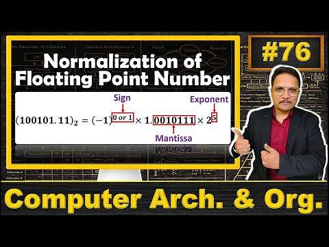 Normalization of Floating Point Number: Solved Problems | COA