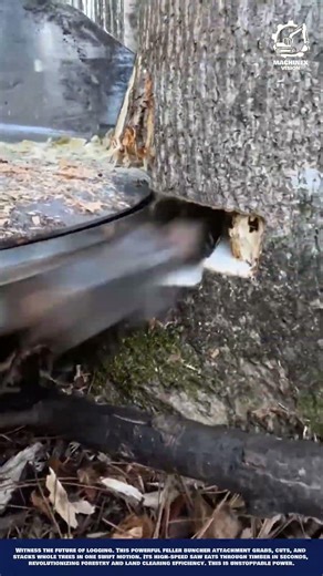 Hydraulic Disc Saw Attachment to Fell Trees in Seconds