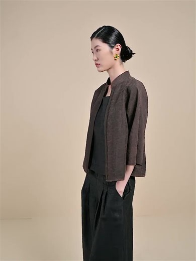 Reversible Mud Silk Kimono-inspired Jacket, 100% Mulberry Silk Naturally Dyed Minimalist Open Front Jacket Choose Your Fabrics Made to Order - Etsy