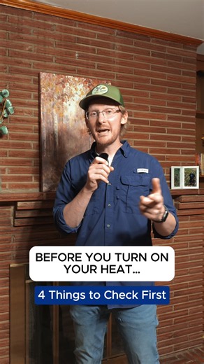 Before you turn on your heat this fall, do these 4 things! 🍂🏠 A little maintenance now can help your heating system run more efficiently and keep your home safer when temperatures drop. And don’t wait until the first freezing night to find out your heat isn’t working! Save this checklist for later! 🔖 #homemaintenance #fallchecklist #homeownertips #hvactips #diyhome