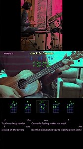 How to Play "Back to Friends" by Sombr on Baritone Ukulele ( C ) Verse 1 - Chorus 1