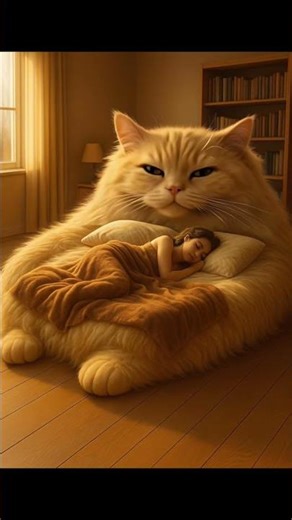 Cat Builds the Biggest Bed Ever 😲🐱