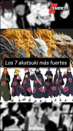 The seven most powerful members of Akatsuki, ranked from weakest to strongest…🔥 #naruto