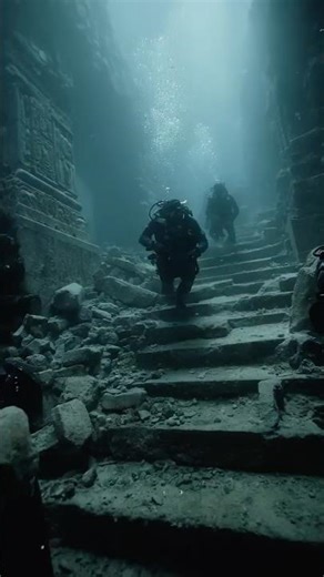 Divers Found a Stone Staircase Descending Beneath a Sunken City