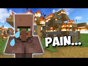The MOST FUN Ways To Destroy A Village In Minecraft...