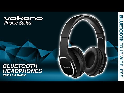 Bluetooth Headphones With FM Radio | Phonic Series | Volkano