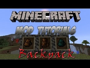 Minecraft 1.4.7 - How To Install The Backpack Mod