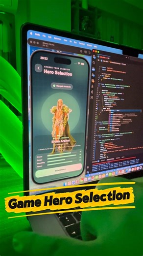 This Flutter Game UI Looks Insane 😮🔥 #flutter #developer #code #mobilelegends #minecraft #mobile