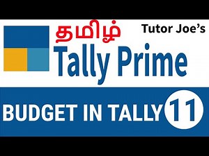 Budget in Tally Prime | Tally Prime Tutorial in Tamil