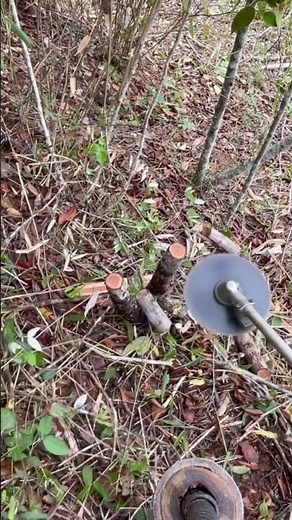 Effortless Land Clearing: High-Power Brush Cutter with Circular Saw Blade Attachment