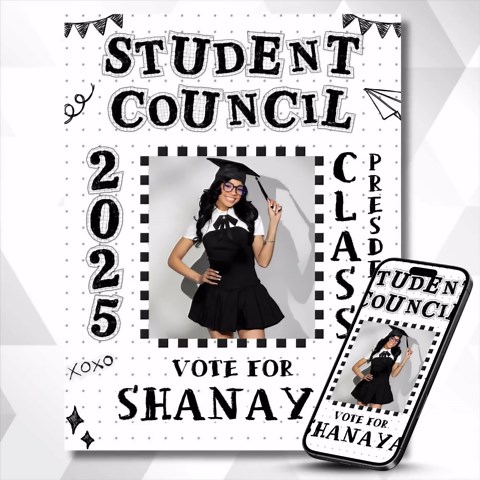 Student Council Campaign Flyer Template, Class President, School Campaign, Student Elections Poster, Class President, Canva Editable - Etsy