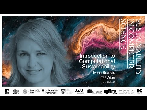 Ivona Brandic: Introduction to Computational Sustainability