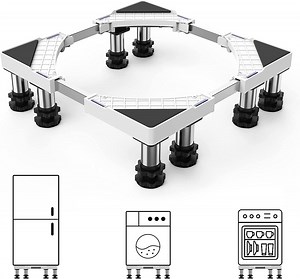 Mini Fridge Stand-8 Heavy Duty Feet Adjustable Refrigerator Stand Increase Height of 5.1-6.7inch Max Load 992LB/450KG Base Stand for Washer Refrigerator Washing Machine Dryer