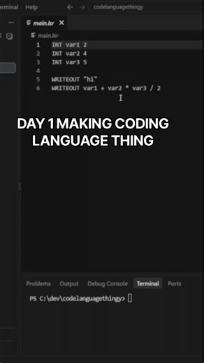 making my own coding language with C++