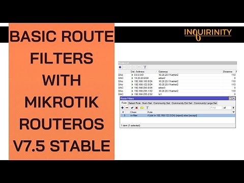 Basic Route Filters with MikroTik RouterOS v 7.5 Stable