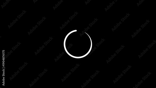 Retry loading circle icon animation, refresh and process restart. Loading indicator for waiting progress and reconnect action. Sync and retry symbol for application status and connection state