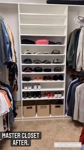 3.7K views · 36 reactions | When your closet is big on space but small on storage. Closets by Design Raleigh added multitudes of storage for Trinette and her husband  We are loving this stepped-up shared closet! #ClosetsbyDesign #HomeOrganizers #ClosetEnvy #ClosetMakeover #MasterCloset | Closets By Design | Facebook