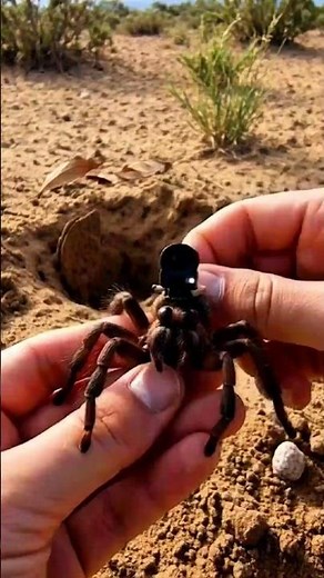 POV: Inside a Tarantula's Burrow | First Ever Burrow Footage #tarantula #spider #shorts
