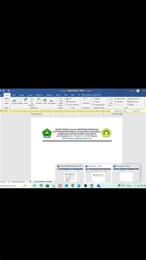 Cara Membuat Kop Surat Otomatis di Microsoft Word | Cepat & Profesional! #shorts