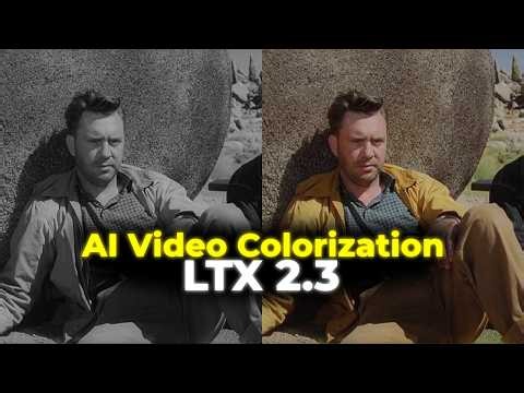 Bring Colors to Black & White Videos | LTX 2.3 Colorization LoRA | ComfyUI