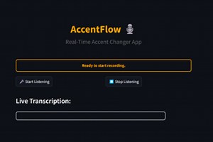 AccentFlow: Real-Time Accent Changer