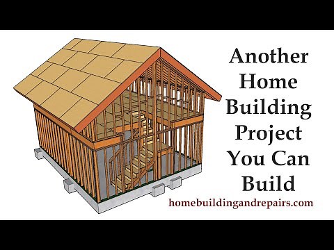 How To Build Two Story Garage With Vaulted or Cathedral Ceiling In Loft - Building Series Part 6