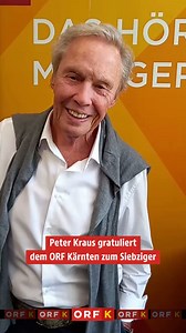 Wir sagen Dankeschön 🥰 Eine lebende Legende war heute bei uns im Studio 🤩🕺 Filmschauspieler und Sänger Peter Kraus ist gerade am Wörthersee und nutzt die Gelegenheit, bei uns vorbei zu schauen und dem ORF Kärnten zu 70 Jahre Funkhaus zu gratulieren. Er selbst ist seit 67 Jahren im Showgeschäft. 👉 Hier zum Nachhören: https://sound.orf.at/kalender/ktn/20230608/1400 | ORF Kärnten
