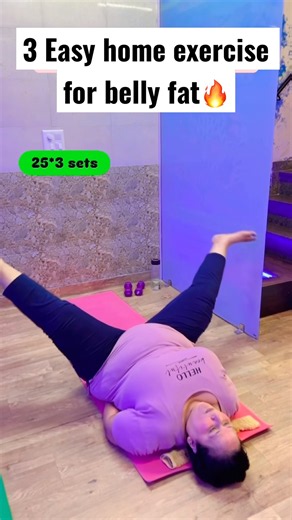 3 easy home exercises to loose stubborn belly🔥#shorts #youtubeshorts #bellyfat #abs #trending #yt
