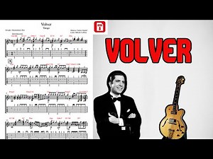 VOLVER- Carlos Gardel-Free TAB GUITARRA TANGO-Tutorial 🎼