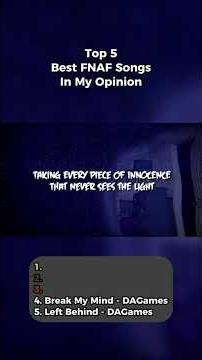 Best FNAF Songs Ranked (EXHAUSTIVE LIST)